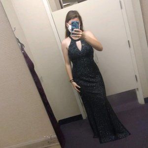 Women's Black Sparkly Formal Dress